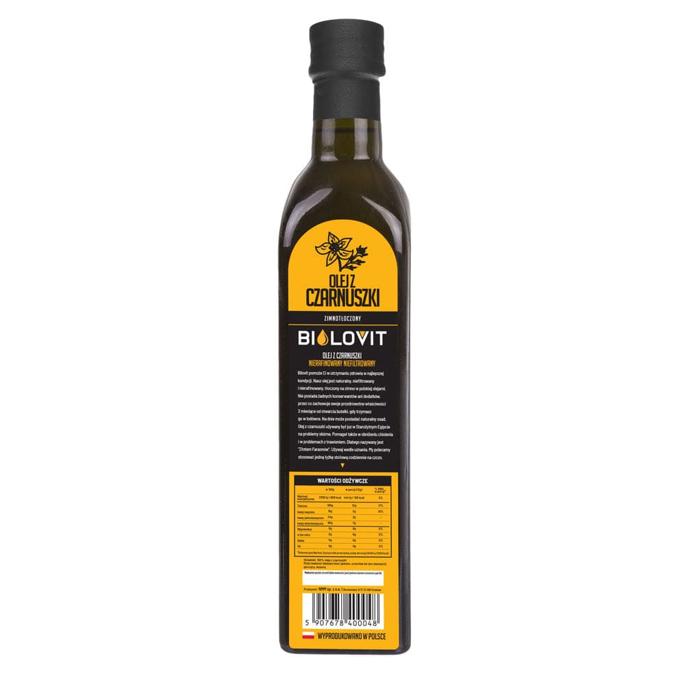 Bilovit Black Cumin Oil Cold Pressed - 500 ml