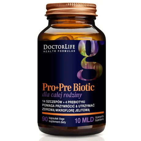 Doctor Life Pro+Pre Biotic for the whole family - 90 Veg Capsules