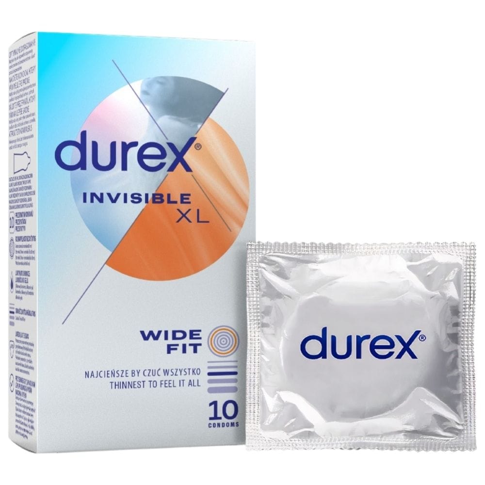 Durex Invisible XL Condoms - 10 pcs.