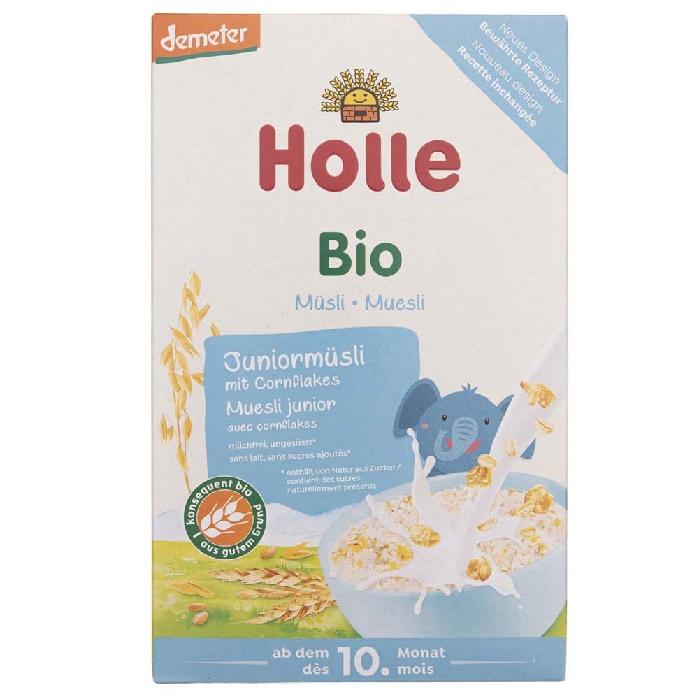 Holle Junior Multigrain Muesli with Corn Flakes after 10 Months - 250 g