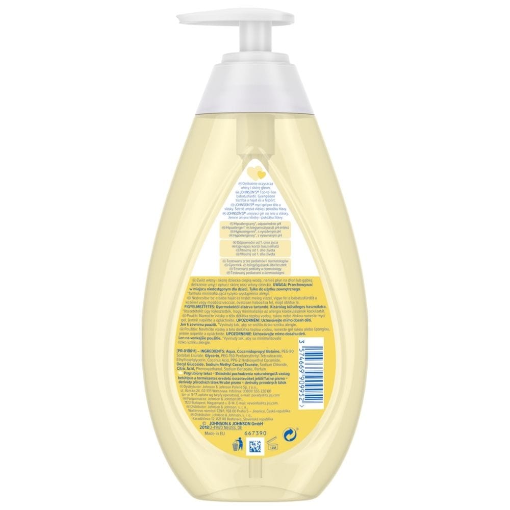 Johnson's Baby Top-To-Toe Body and Hair Wash for Children - 500 ml