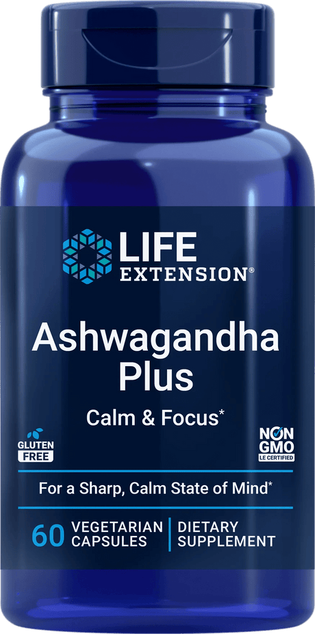 Life Extension Ashwagandha Plus Calm & Focus - 60 capsules