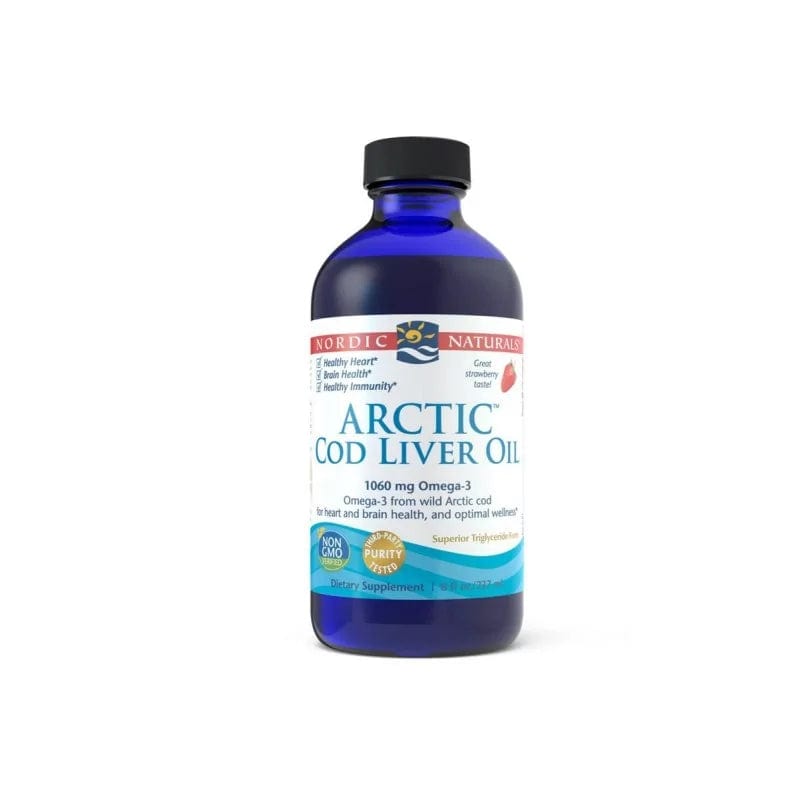 Nordic Naturals Arctic Cod Liver Oil, Strawberry - 237 ml