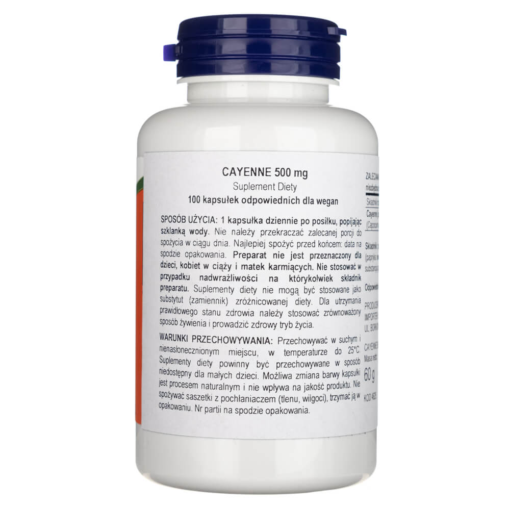 Now Foods Cayenne 500 mg - 100 Veg Capsules