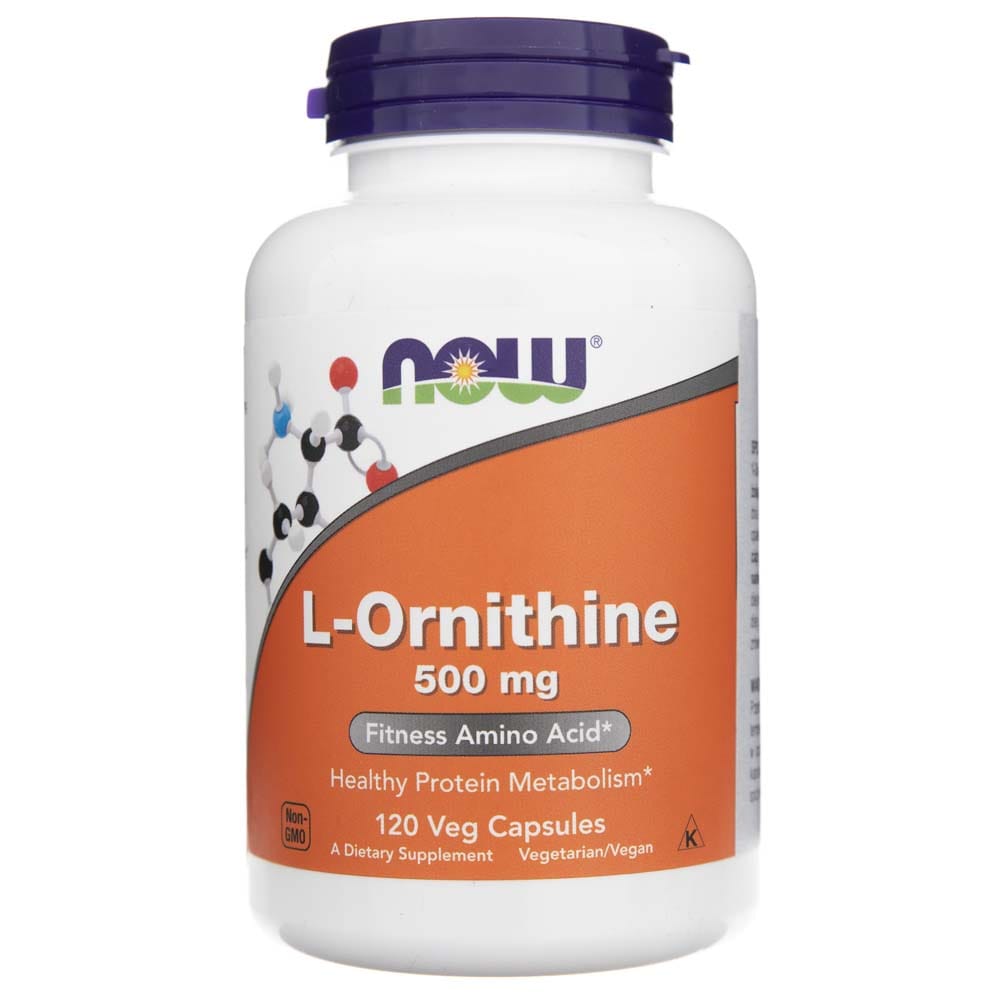 Now Foods L-Ornithine 500 mg - 120 Veg Capsules