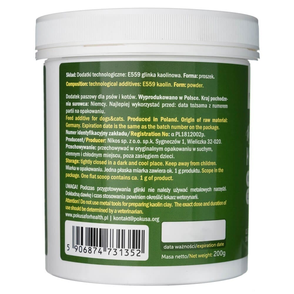 Pokusa RawDietLine Kaolin (Kaolin Clay) - 200 g