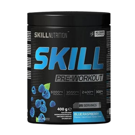 Skill Pre-Workout, Blue Raspberry - 400 g