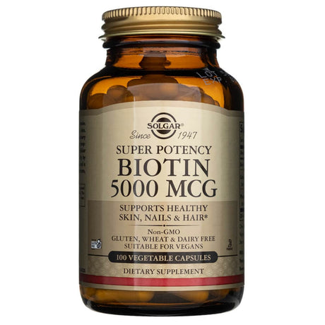 Solgar Biotin 5000 mcg - 60 Veg Capsules