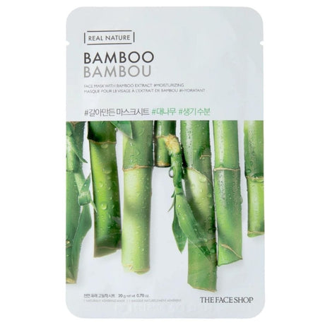 The Face Shop Real Nature, Sheet Mask with Bamboo - 20 g