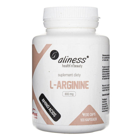 Aliness L-Arginine 800 mg - 100 Veg Capsules