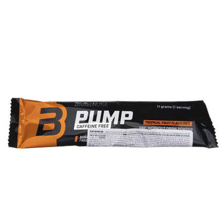 BioTech USA Pump Caffeine Free Powdered Drink, Tropical Fruit - 11 g