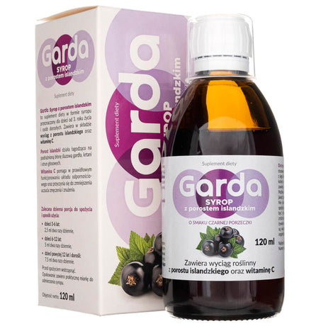 Garda Syrup with Icelandic Lichen, Black Currant - 120 ml