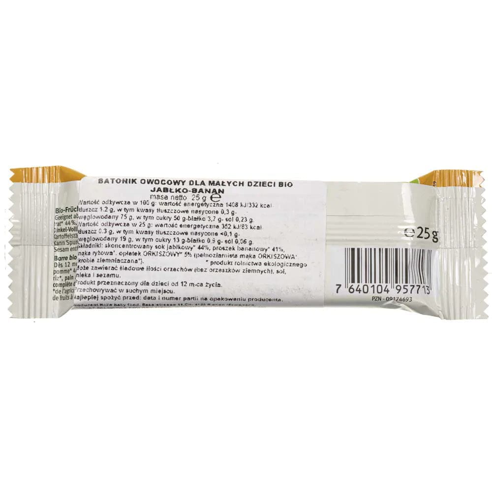 Holle Apple Banana Fruit Bar - 1 piece